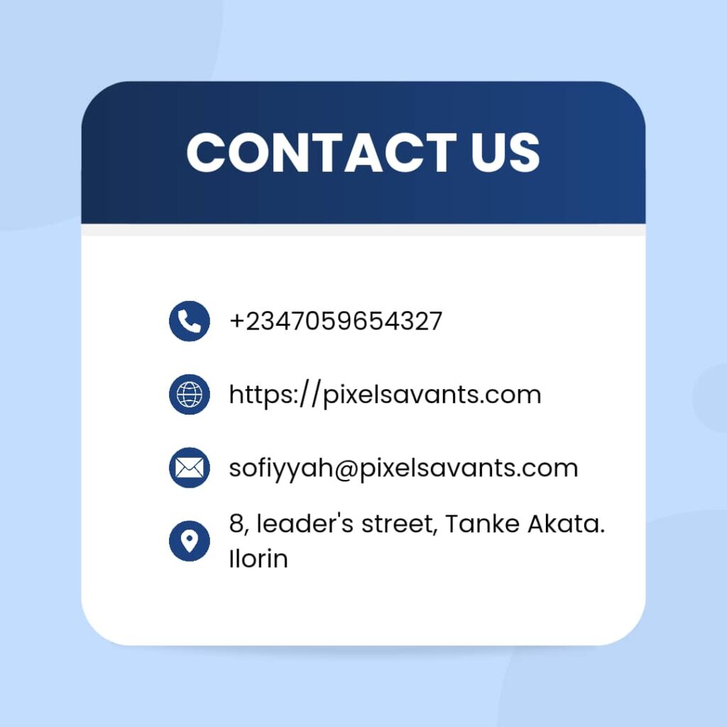 Contact Of Pixel Savants Digital Marketing Agency